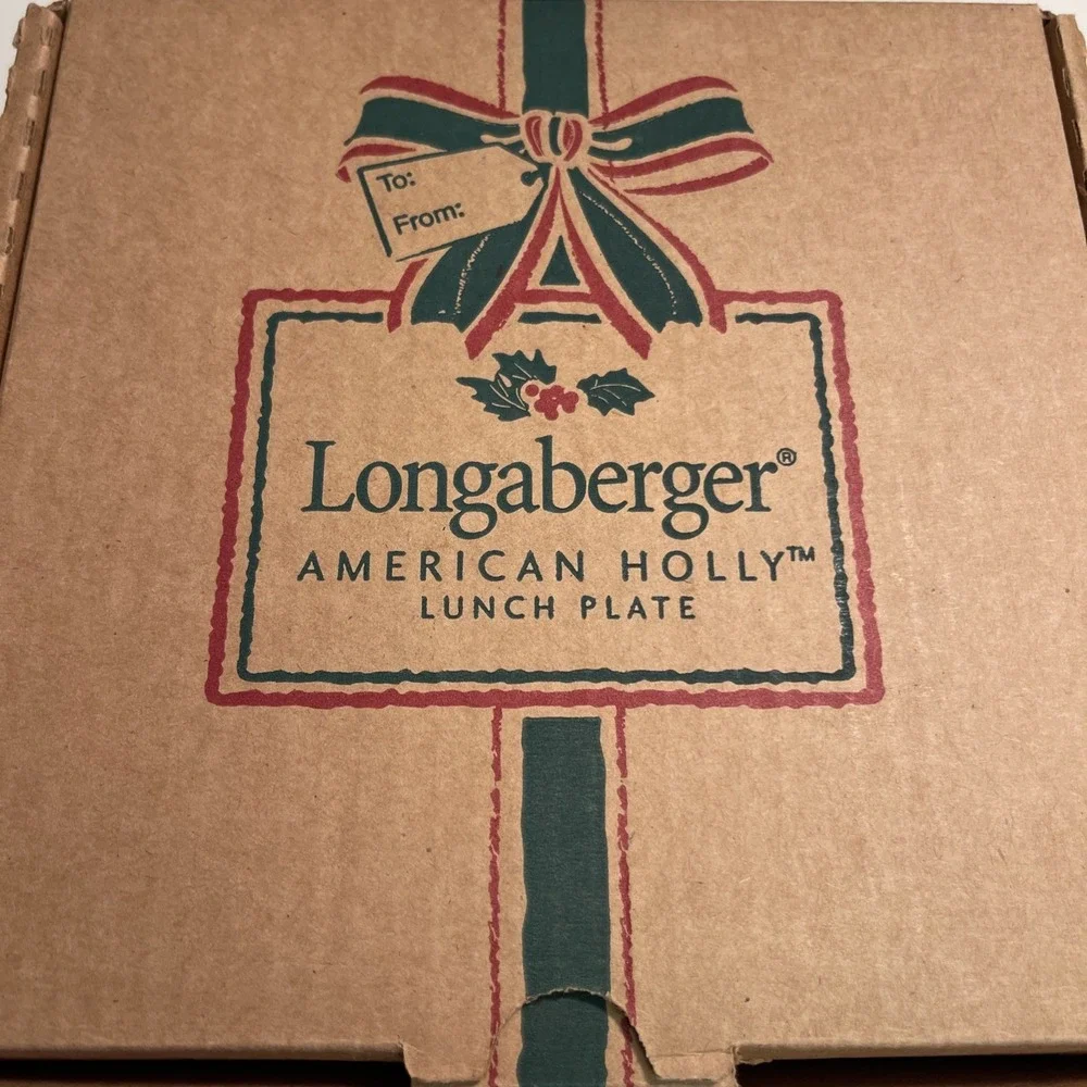 Longaberger Pottery American Holly 8